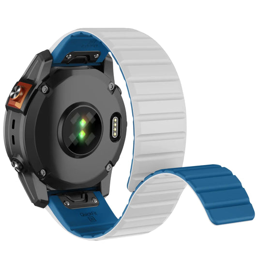 ISABAKE Compatible with Fenix 6X/7X Band 26mm Silicone Magnetic Band for Fenix 5X/Fenix 5X Plus/Fenix 3/Fenix 6X Pro/Descent Descent MK2i Smartwatches